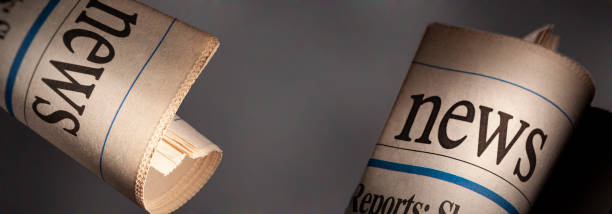istock Newspaper headlines roll shown daily newspapers 1667372100
