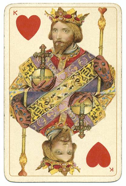 король сердцевин dondorf шекспировский старые игральной карты - henry v стоковые фото и изображения