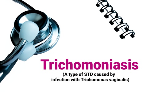 Trichomoniasis, a type of STDs caused by Trichomonas vaginalis, medical conceptual image.