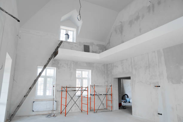 istock A room in a two-story house under construction. 1667391561