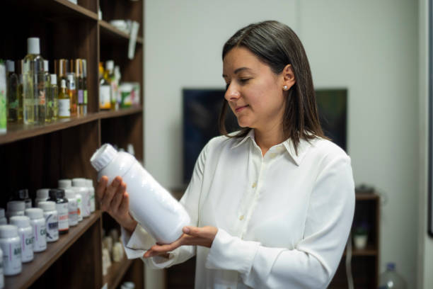 istock Woman attending herbalist business 1667409067