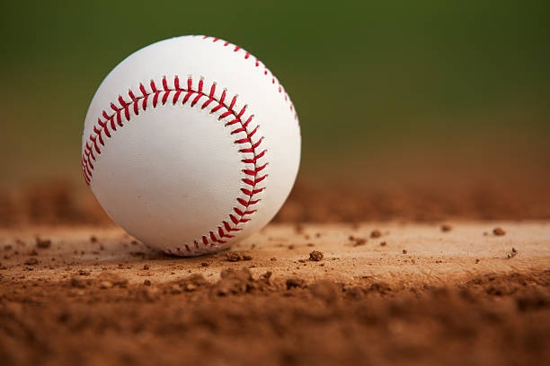 istock Close Up Baseball on the Pitchers Mound 166742865