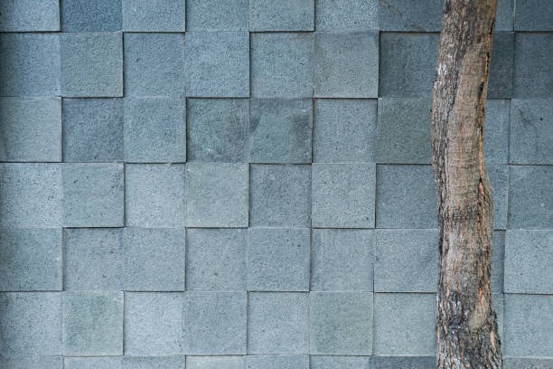 istock Panorama of grey cement block wall texture and background 1667498098