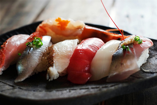 Assorted Nigiri Sushi.