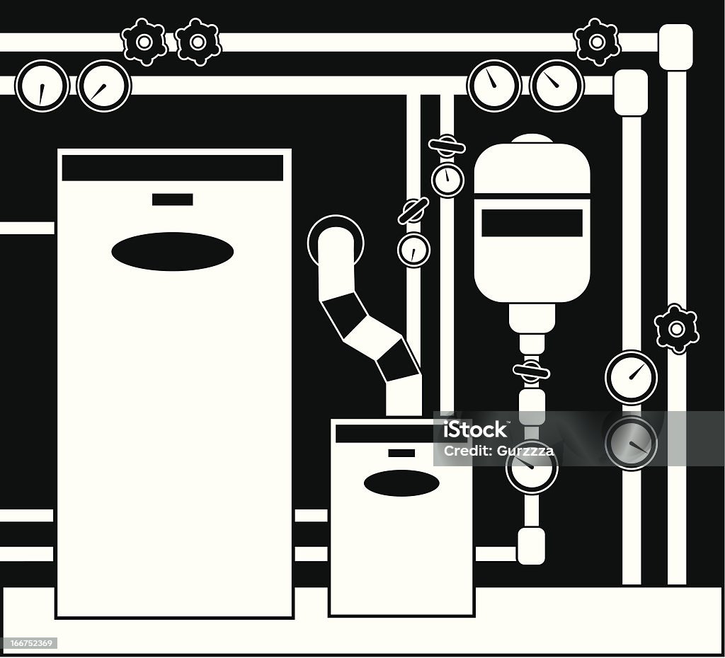 Бойлер номер - Векторная графика Machinery роялти-фри