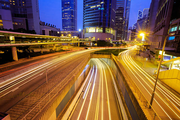 istock Night Traffic Hong Kong 166752739