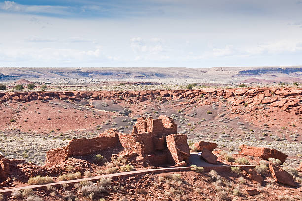 istock Old Dwelling and Desert at Wupatki Pueblo 166755018