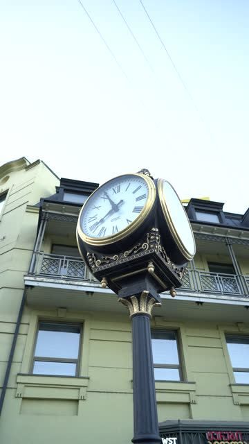 City clock in old town, Tbilisi, Georgia