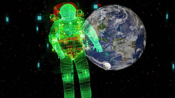 istock Astronaut with planet earth in the background 1667562681