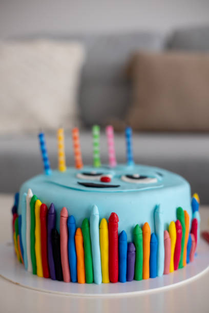 Amazing cake with pencils for a child going to school