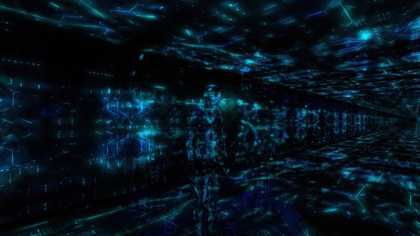 istock Synthetic Humanoid Exploring the World as it Engages in Texting in His Smartphone 1667563799
