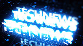 Tech News Concept Background