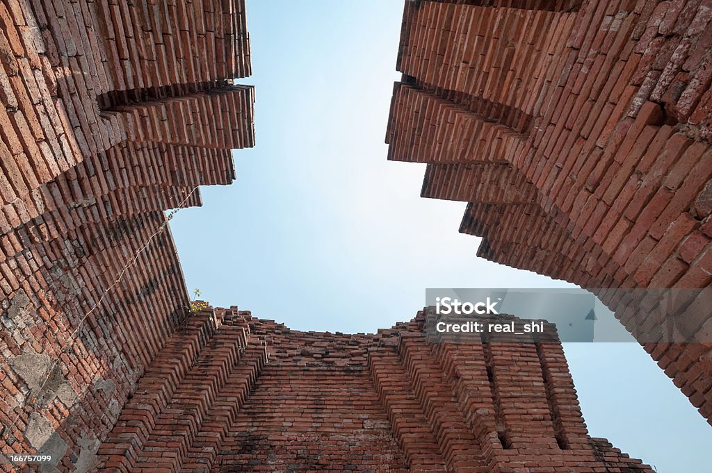 Strukturierte old brick wall - Lizenzfrei Altertümlich Stock-Foto