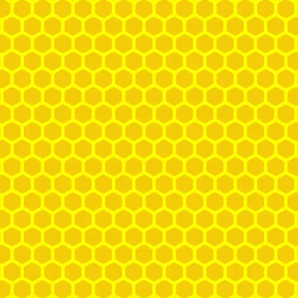 Vector illustration of Honeycomb Geometric Seamless Pattern Background Vector Design.