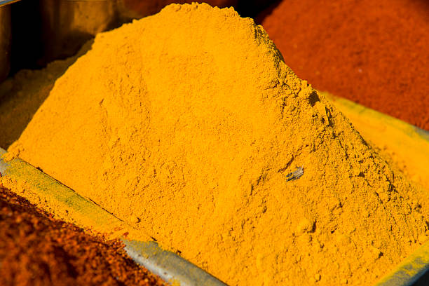 istock Traditional red and yellow spices in India 166760162