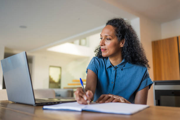istock Woman writing on diary at home 1667614847
