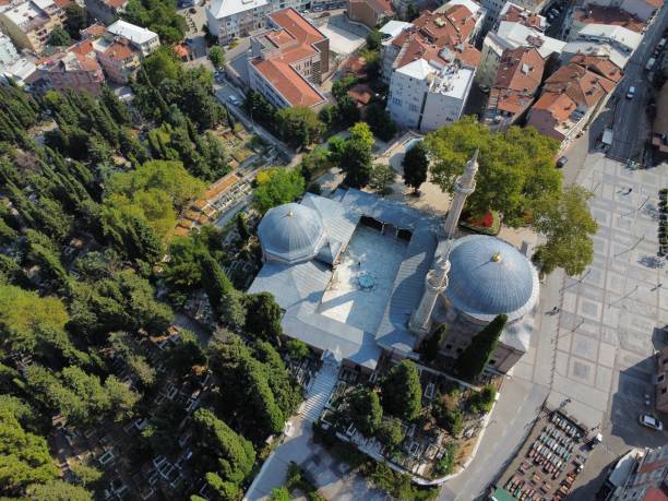 istock Emir Sultan Mosque and Tomb Drone Images 1667645673