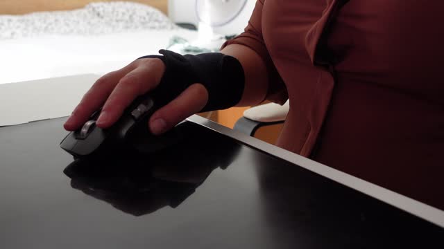 Injured Hands at Work in the office