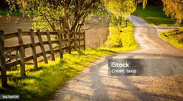 Sunset On A Farm Stock Photo - Download Image Now - Agricultural Field, Agriculture, Backgrounds