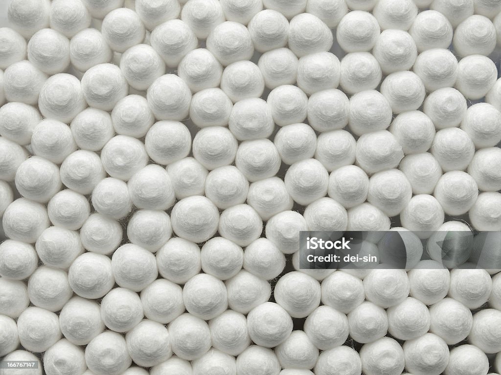 O grande grupo de algodão em bolas. - Royalty-free Amontoar Foto de stock