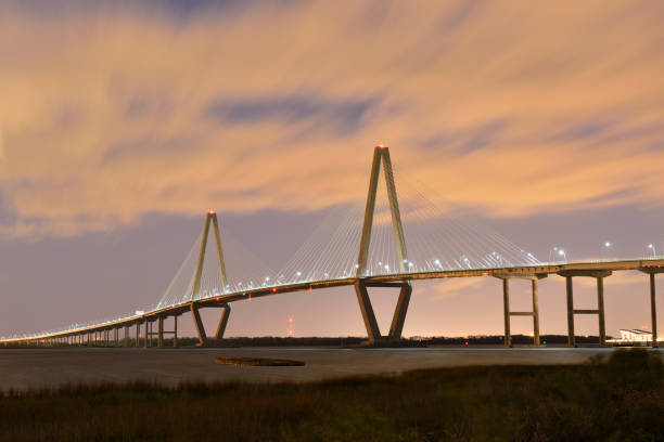 istock Arthur Ravenel Jr Bridge in Charleston at night 166767721