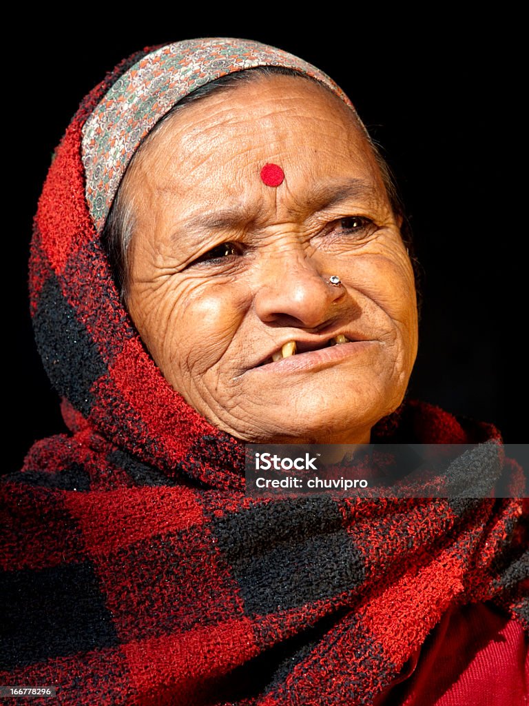 Nepalês mulher. - Foto de stock de Adulto royalty-free