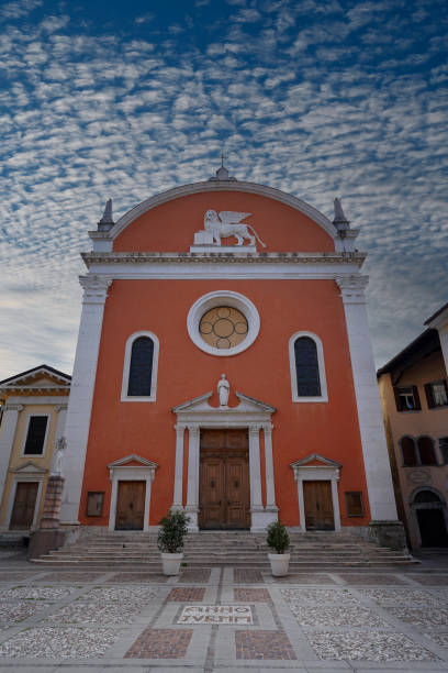 Church of San Marco in Rovereto (Italy). stock photo