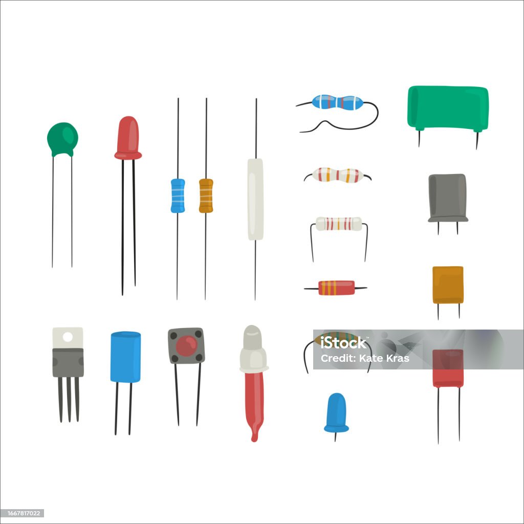 Basic Electrical Components Stock Illustration - Download Image Now ...