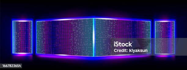 Light Show Panel Led Light Screen Background Wall Stage Show Panel Stock Illustration ...
