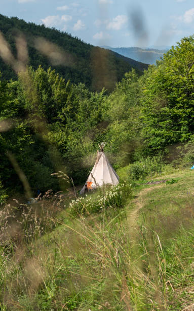 istock Wigwam in a mountain meadow 1667838878