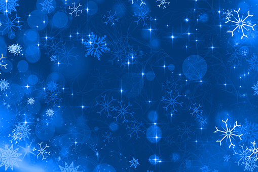 christmas background blue