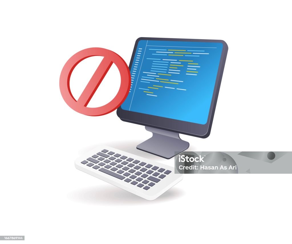 Error Computer Program Warning Stock Illustration - Download Image Now ...