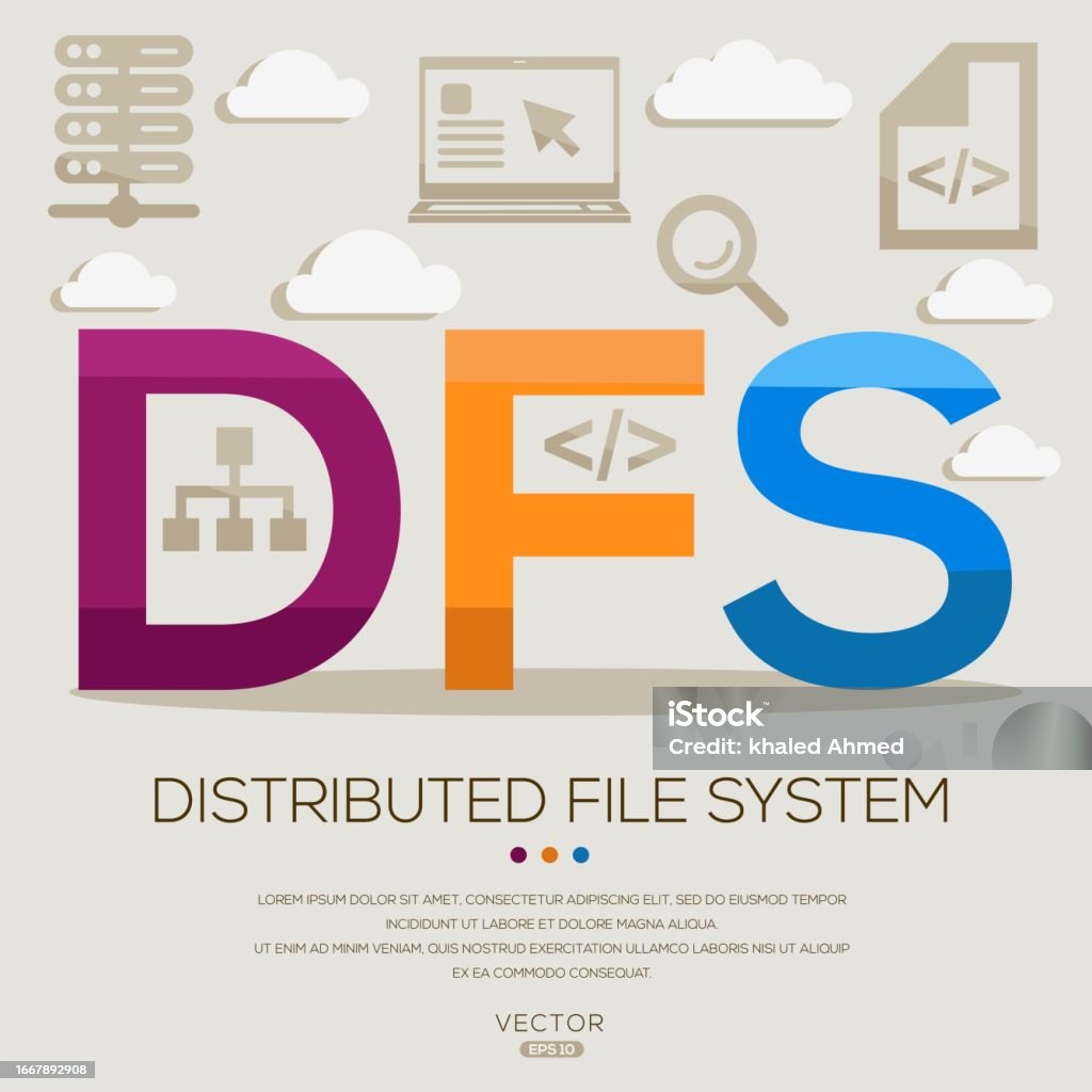Dfs Distributed File System Stock Illustration - Download Image Now ...