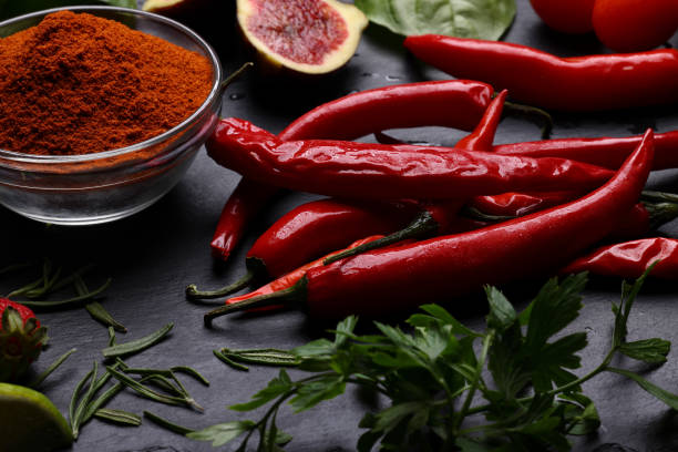 istock Defrosting frozen red chili peppers 1667949184