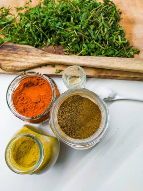 istock Wild Asparagus and Spices  Prepared to be Cooked 1667978503