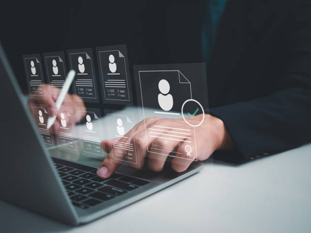 istock Recruitment management Business concept. Relationship Management with global structure. Human Resources. Management recruitment employment headhunting concept. Human Resource Management concept. 1667988510