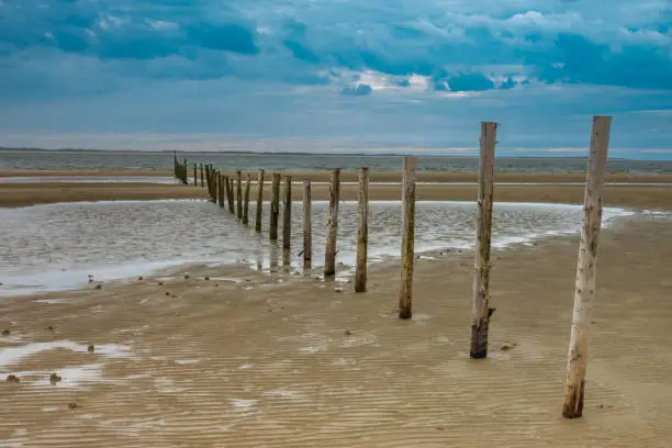 Photo of Endless tidal beaches on RÃ¸mo island, Wadden Sea National Park (Nationalpark Vadehavet), Jutland, Denmark