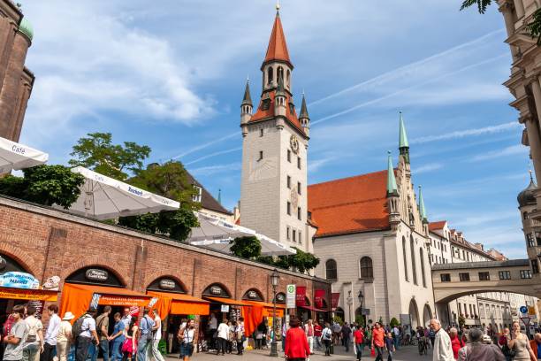 Munich, Germany - August 20, 2010: Until 1874 the domicile of the municipality, serves today as a building for representative purposes for the city council