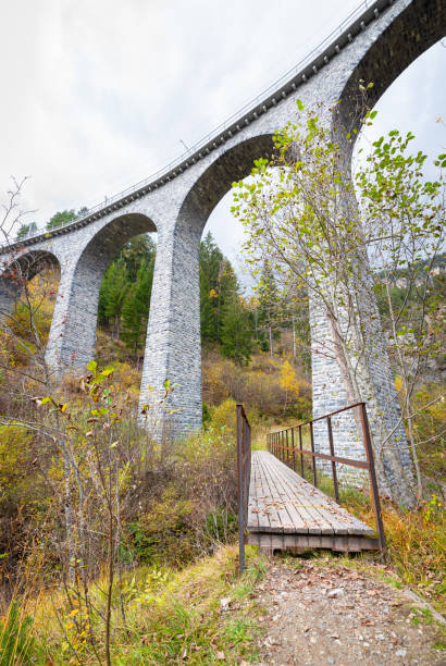 istock Famous Landwasser viaduct in Switzerland 1668212843