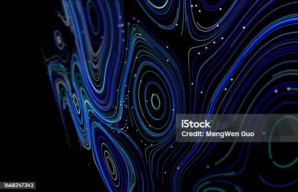 Technology Background Ocean Fluctuating Ocean Particle Science And Technology Background Stock ...