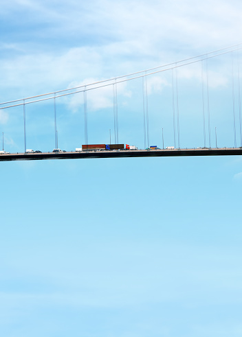 Cable stayed bridge and traffic