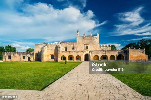 Convent Of San Bernardino De Siena In Valladolid Mexico Stock Photo - Download Image Now