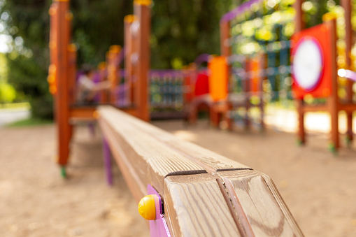 Children's playground in a public park