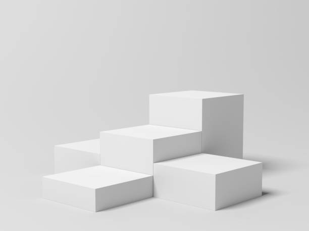 istock Product display. Display plinths. Stand. White color. 1668451159