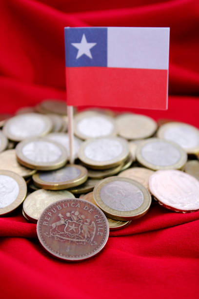 istock Flag and coin with chilean shield 1668474928