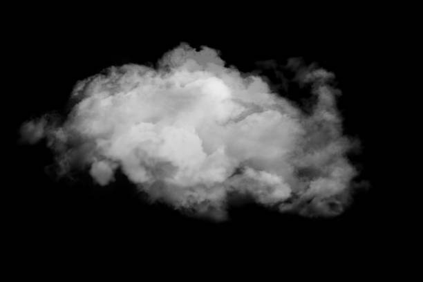 istock Cloud of white smoke on black background 1668552658