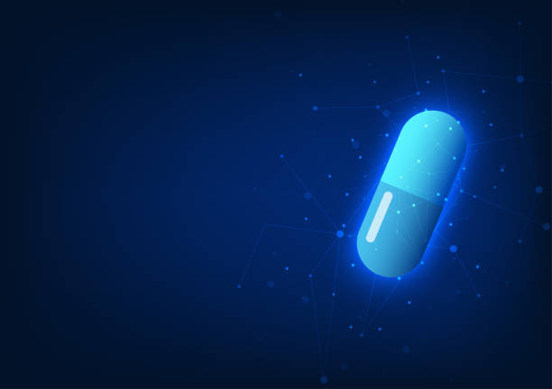 istock Medical technology The pills are placed on interconnected lines. Technology combined with medicine has led to the development of effective drugs and cures for emerging diseases. 1668830520