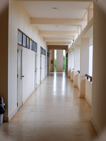 Corridor in the school building