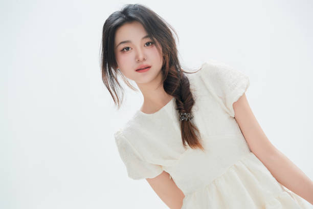 istock A Chinese female college student against a white background 1668988233
