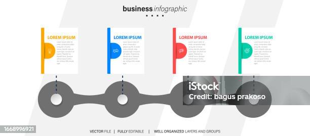 vector infographic timeline template with vertical... Vector Infographics Timeline Design Template With Line Boxes Label ...